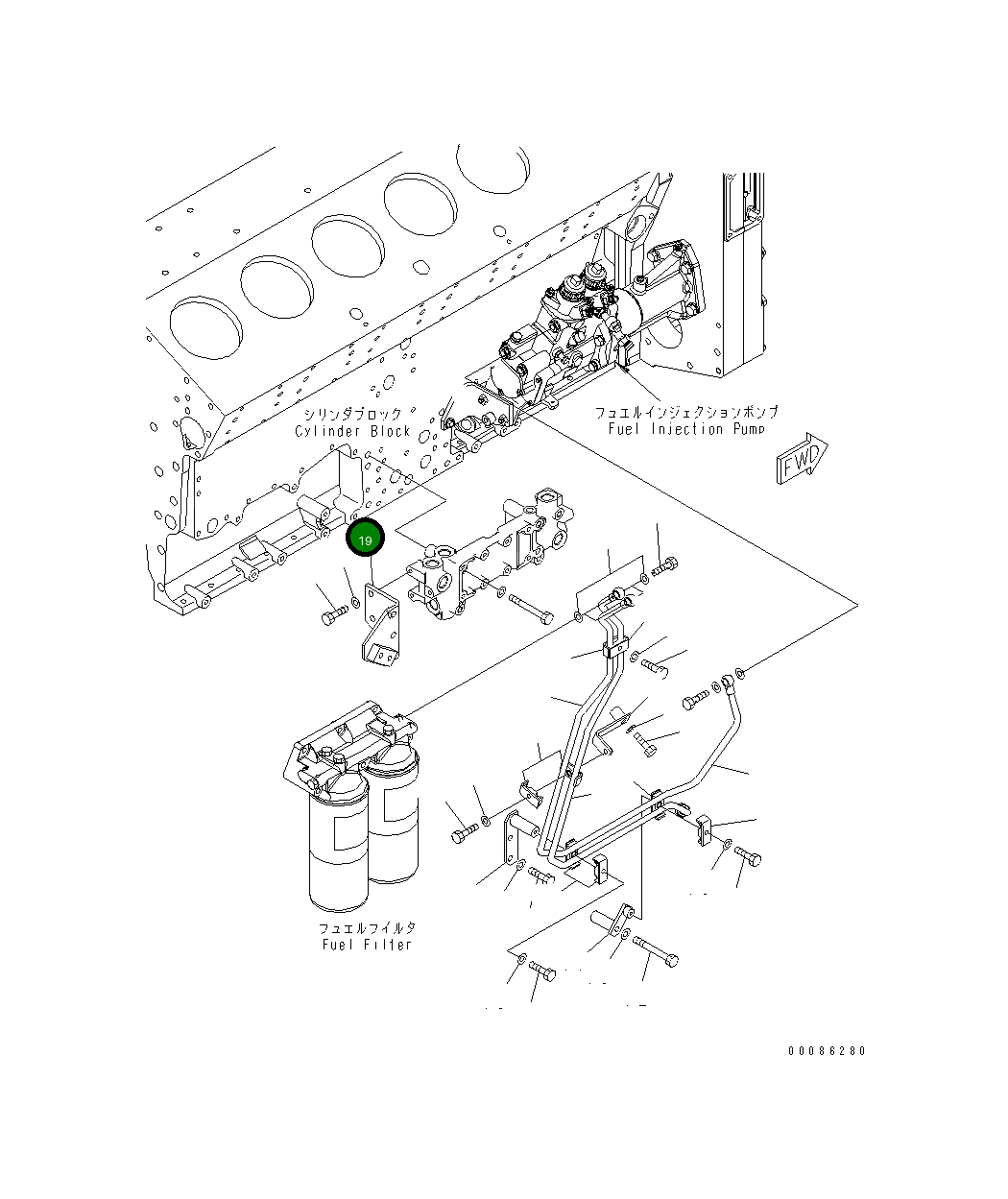 Кронштейн 6219-71-7750 Komatsu
