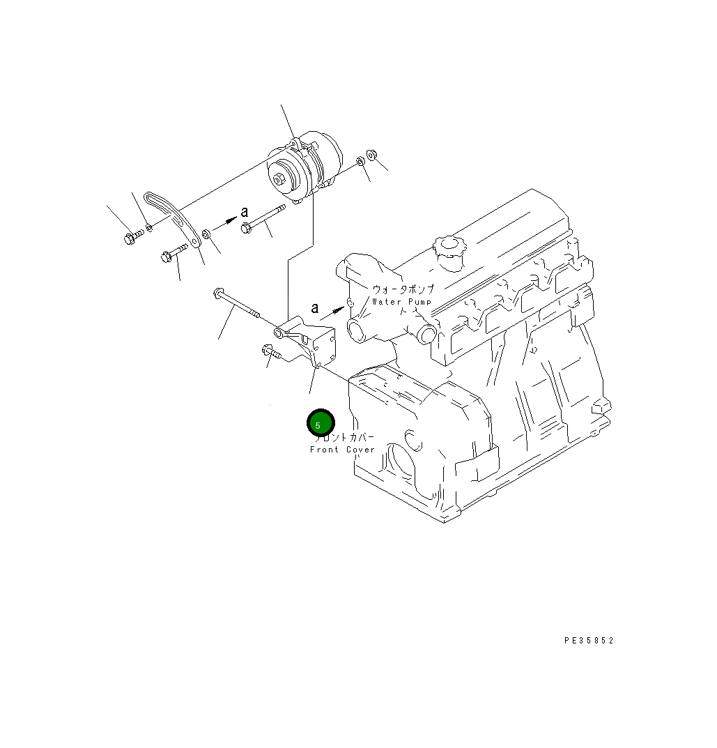 Кронштейн 6204-81-6540 Komatsu