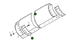 Накладной концевой резец 1437 964 H1 Komatsu