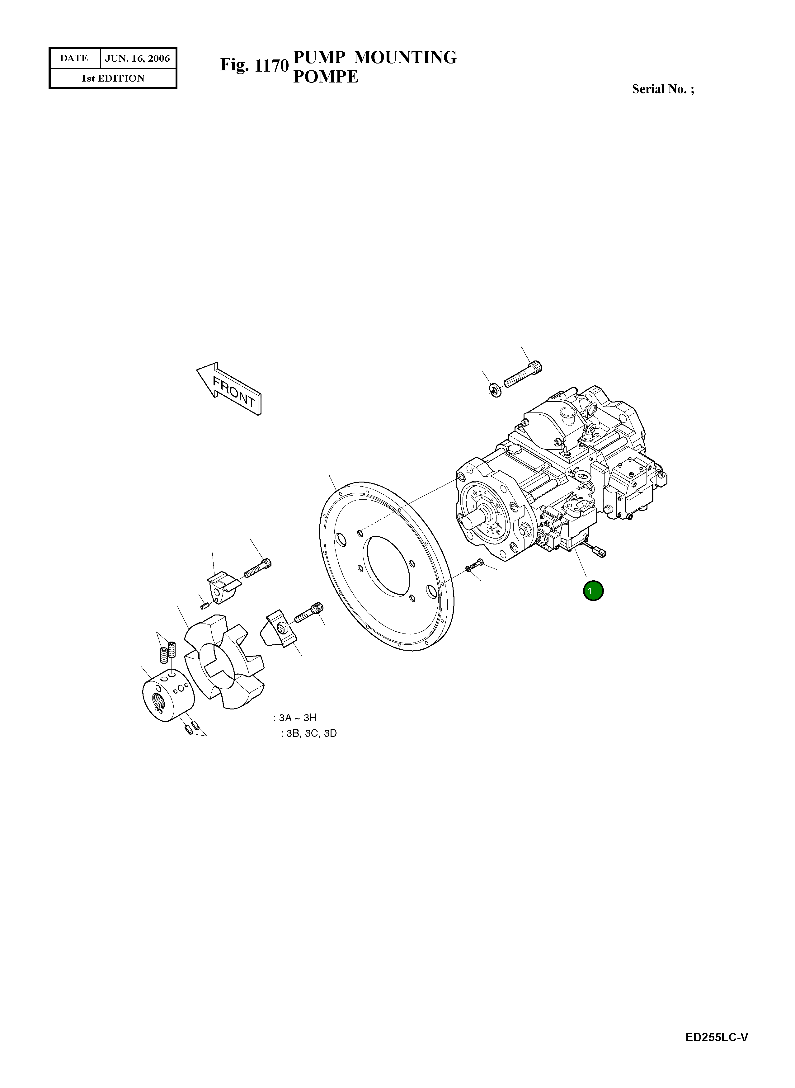 Насос 401-00347 Komatsu