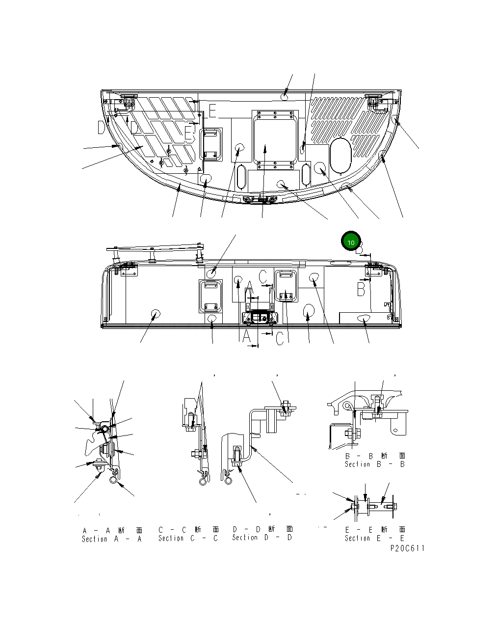 Лист 8210-54-1430 Komatsu