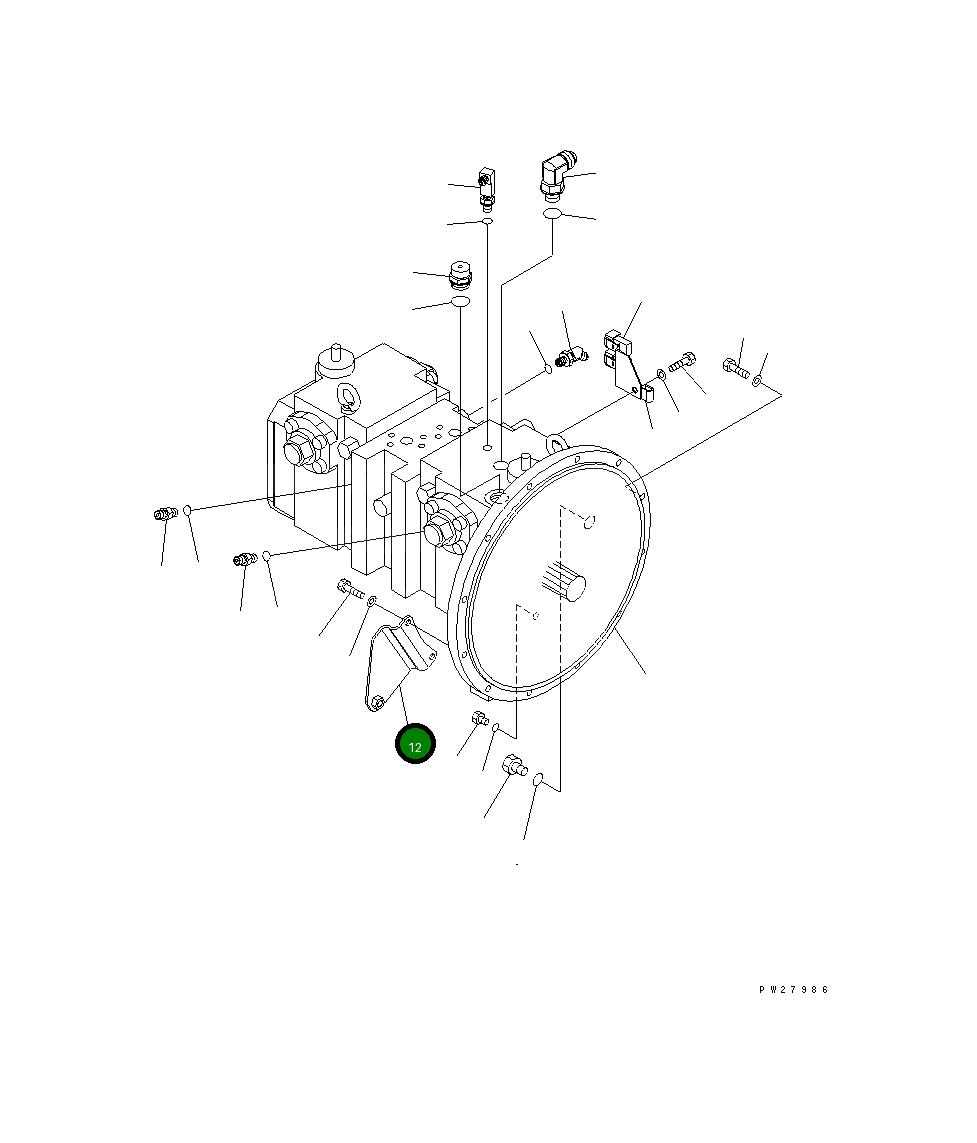 Кронштейн 20Y-62-41570 Komatsu