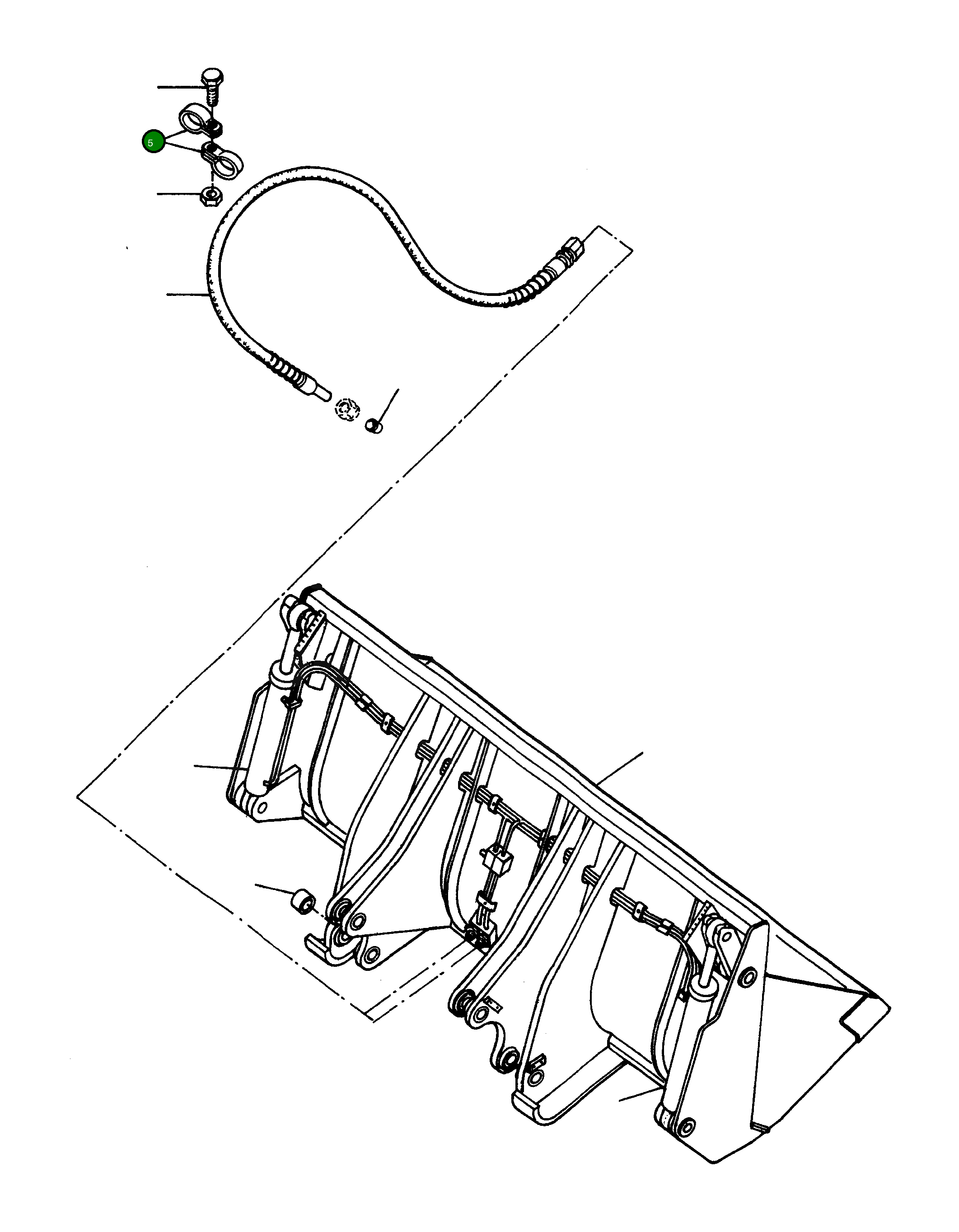 Клипса 2891952M1 Komatsu