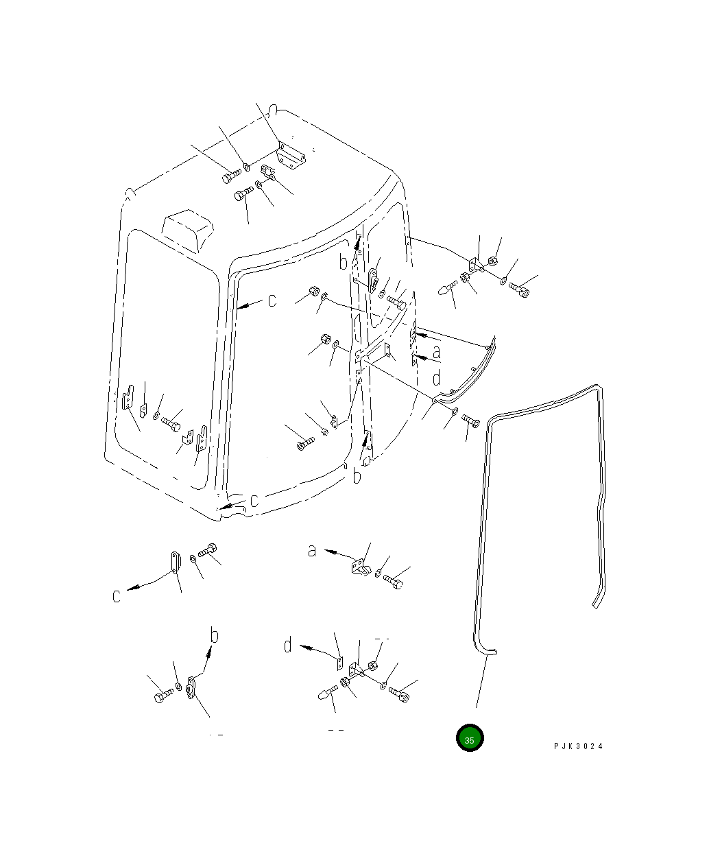 Отделка 21J-54-16410 Komatsu