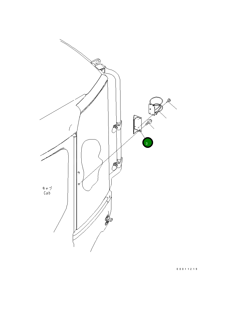 Кронштейн 22M-54-25180 Komatsu