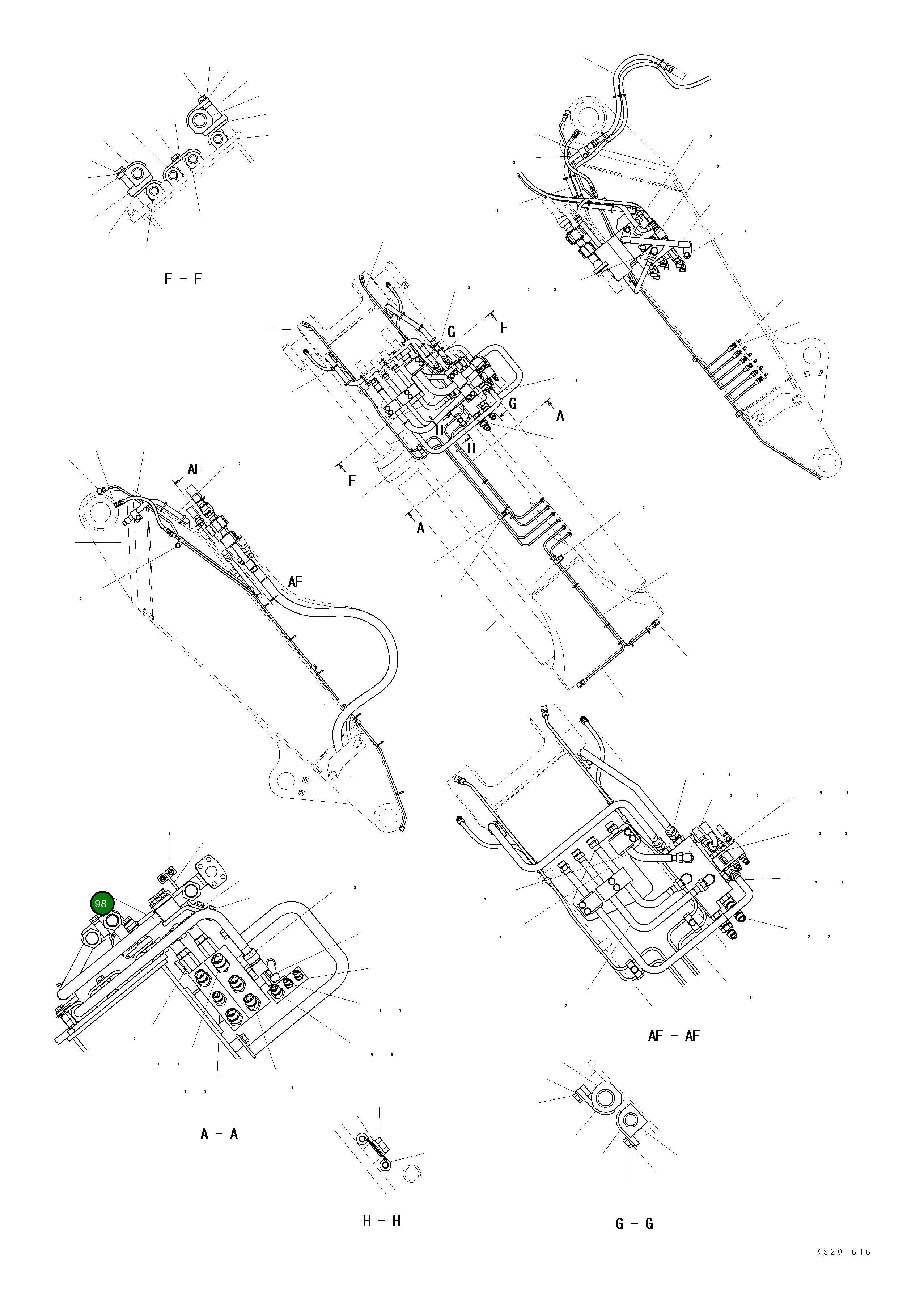 Кронштейн 22B-62-KA351 Komatsu