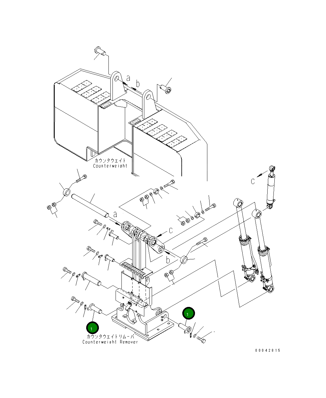 Палец 21M-46-24560 Komatsu