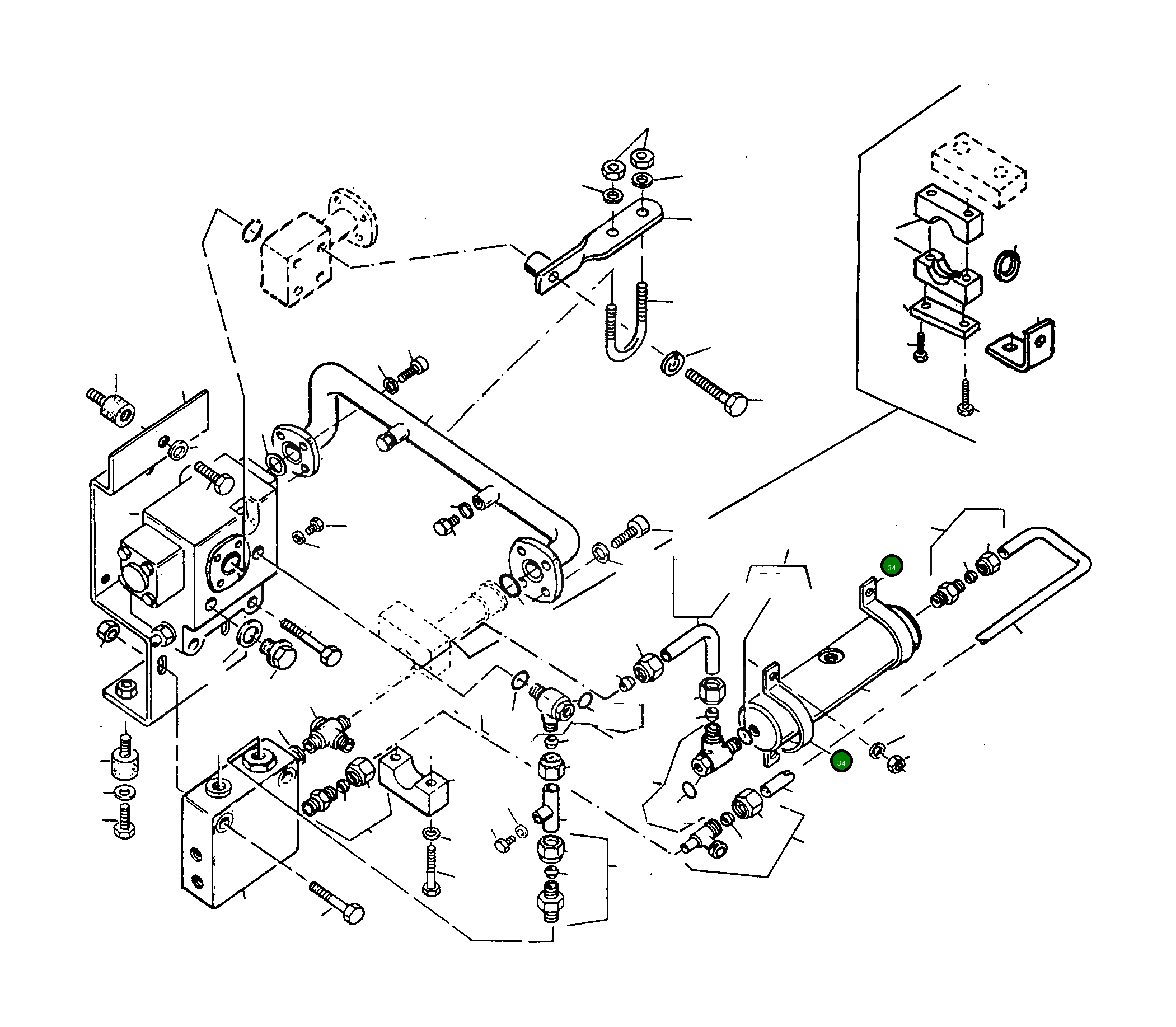 Клипса 4201685M91 Komatsu