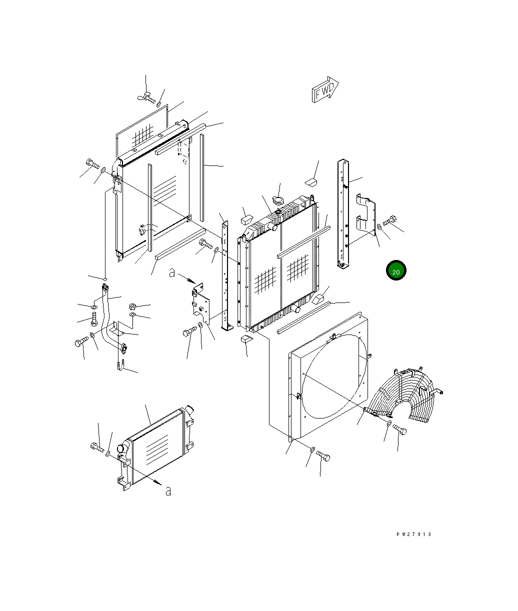 Кронштейн 208-03-64150 Komatsu