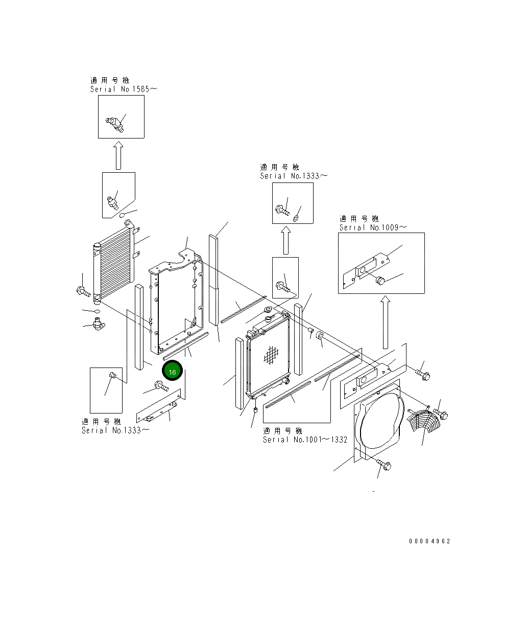 Набивка 22F-03-11250 Komatsu