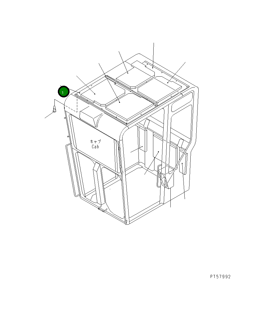 Лист 23D-950-7810 Komatsu