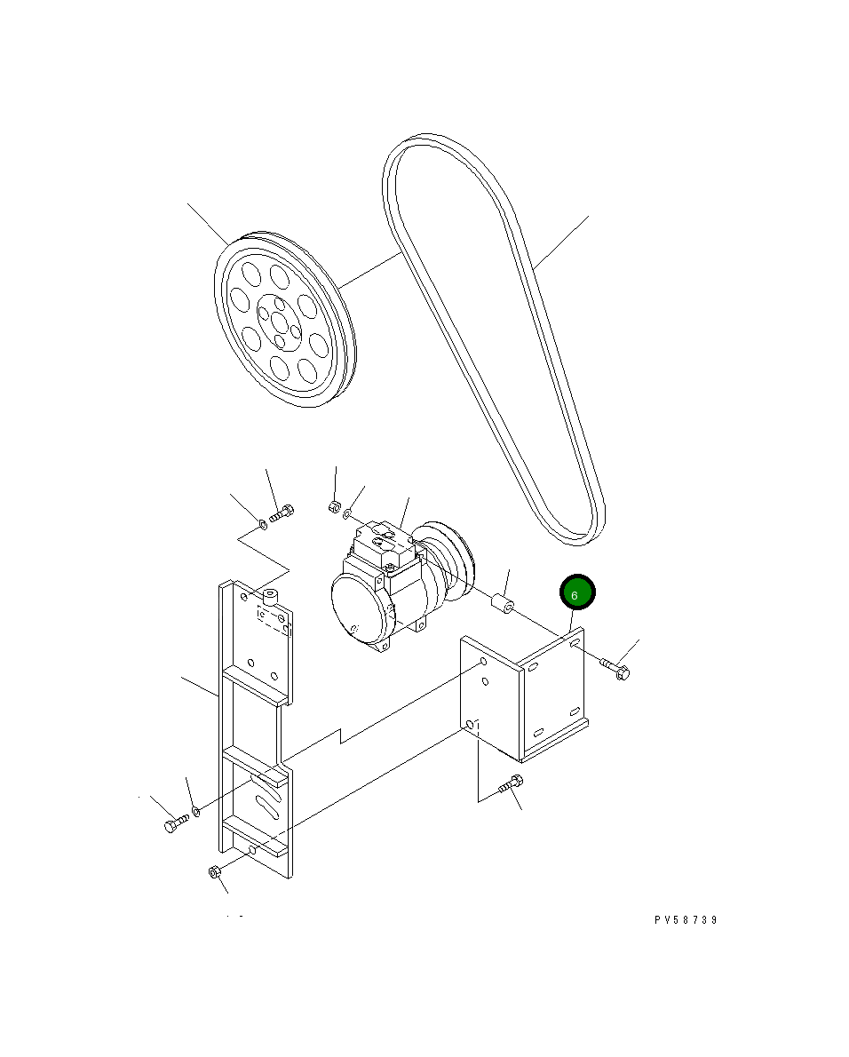 Кронштейн 23A-809-3220 Komatsu