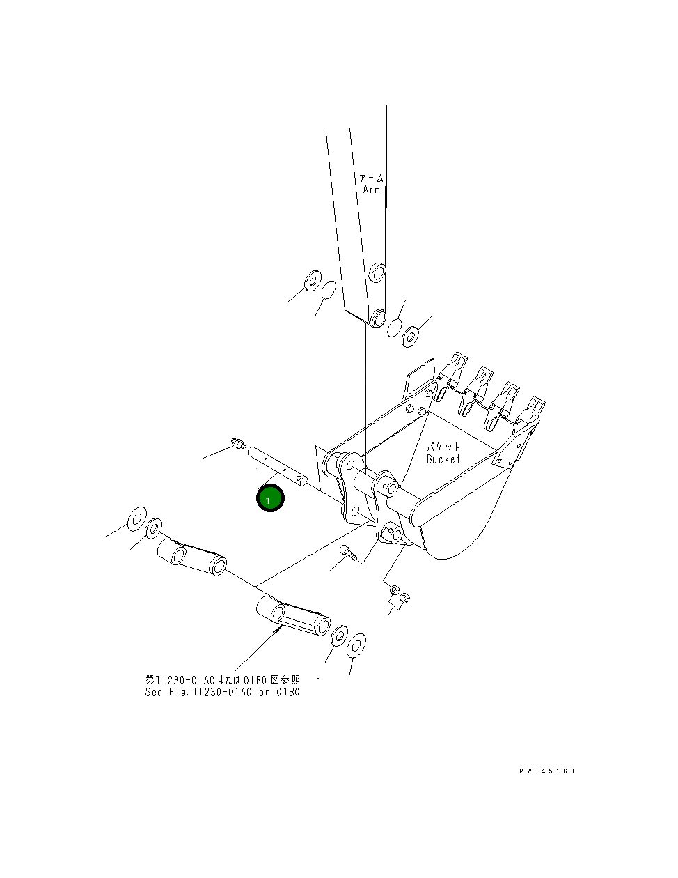 Палец 22K-70-11950 Komatsu
