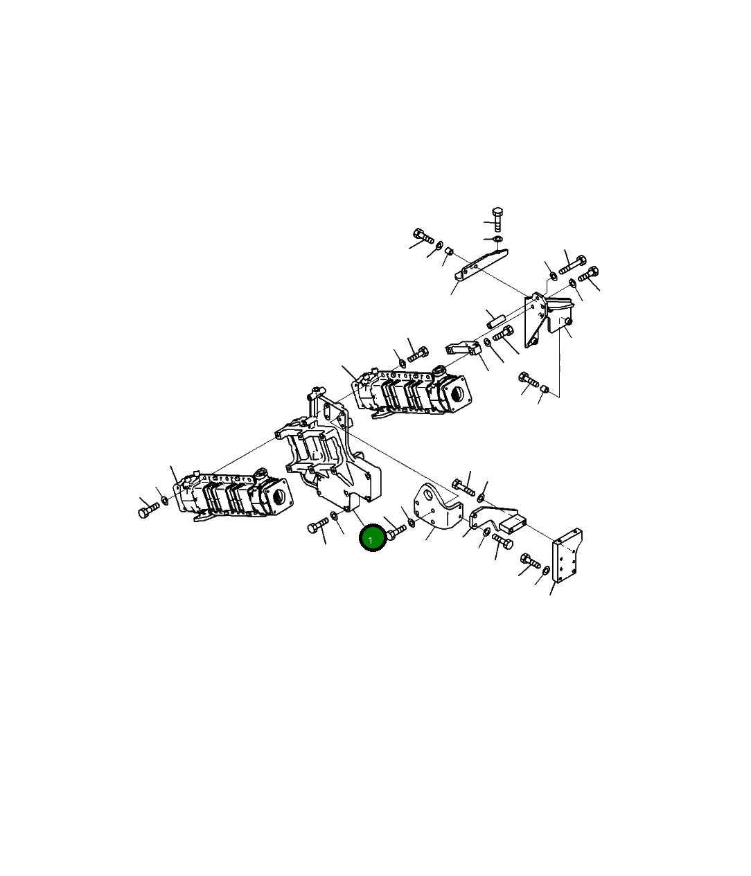 Кронштейн 6262-21-6110 Komatsu