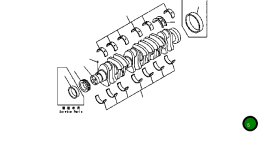 Металл 6731-26-8410 Komatsu