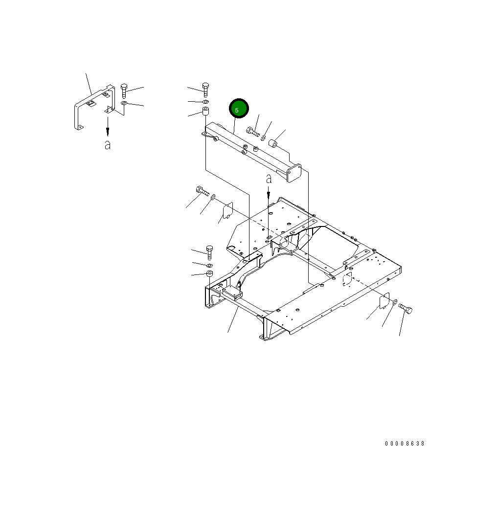 Опора 176-54-47132 Komatsu