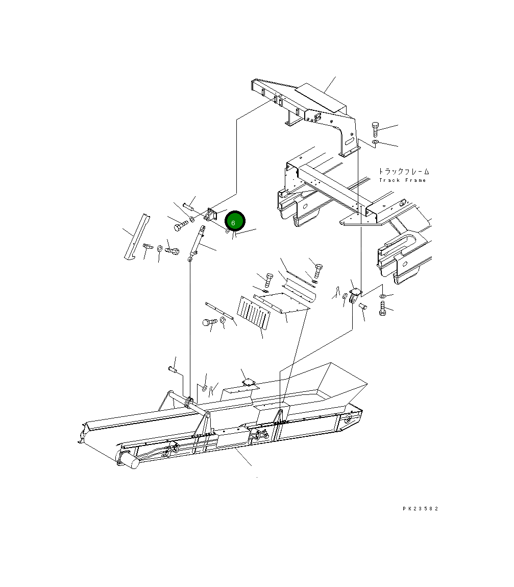 Кронштейн 8233-75-1141 Komatsu