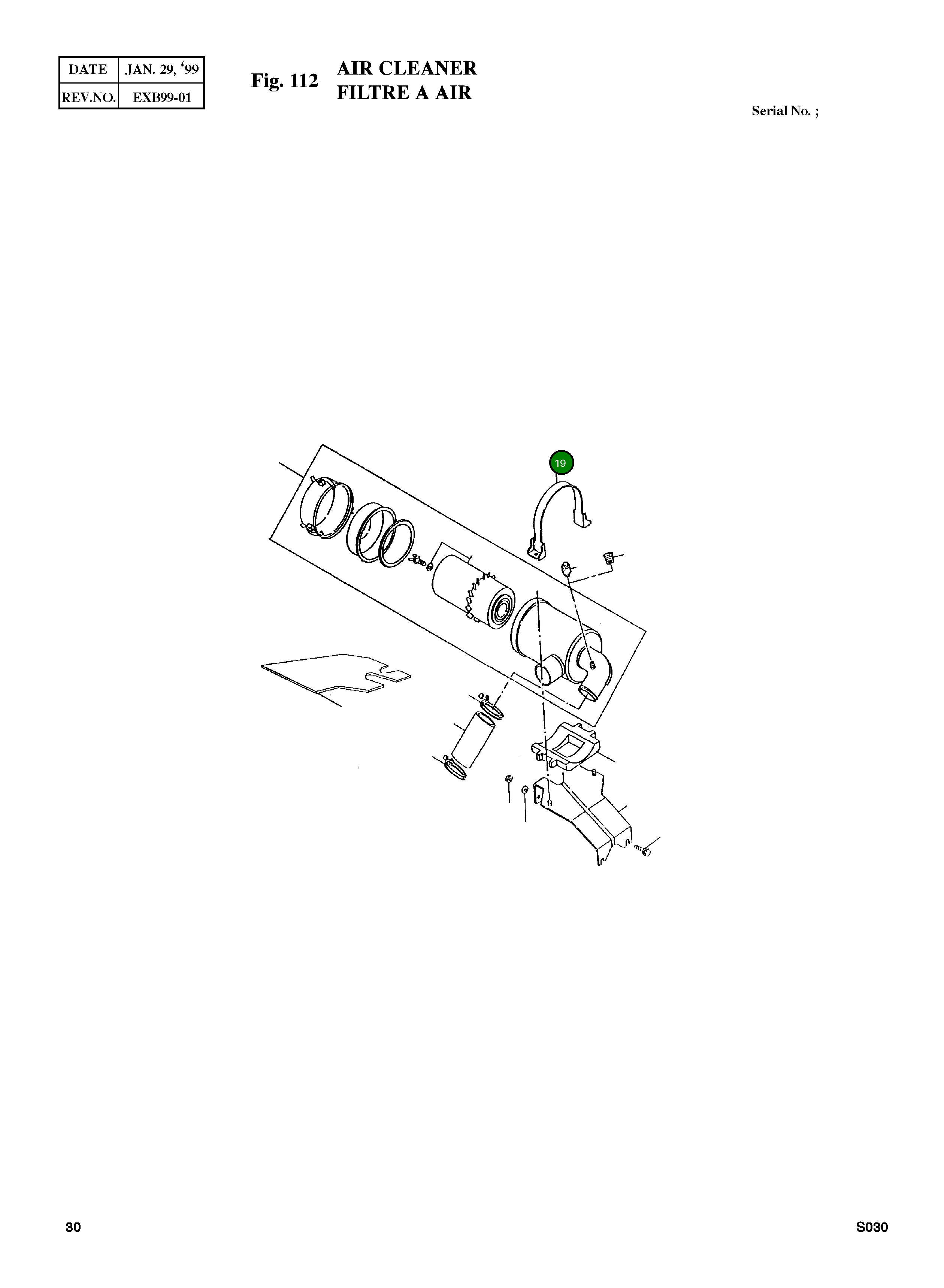 Лента очистителя воздуха 897041-7170 Komatsu