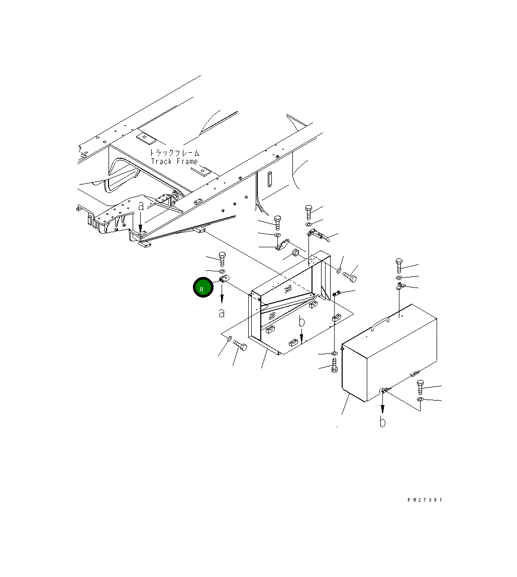 Кронштейн 8287-68-1250 Komatsu