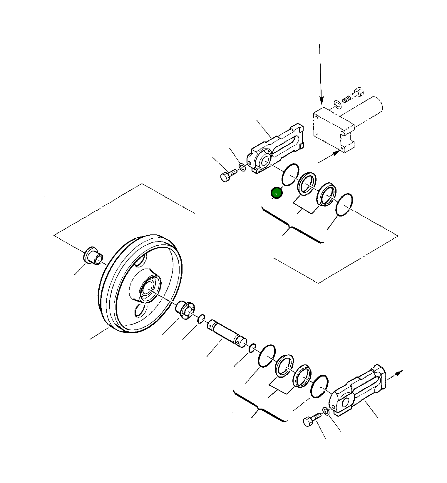 Опора 3F4527601 Komatsu