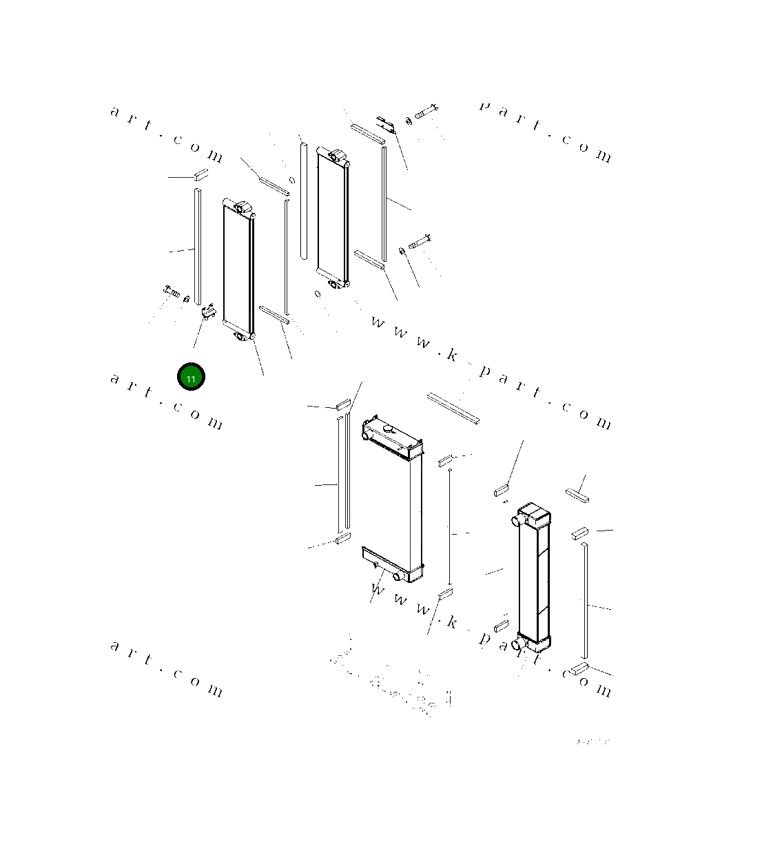 Кронштейн 418-03-52480 Komatsu