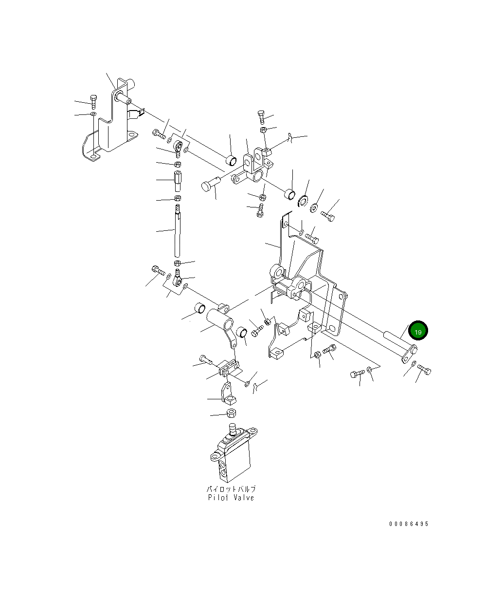 Палец 22F-910-3161 Komatsu