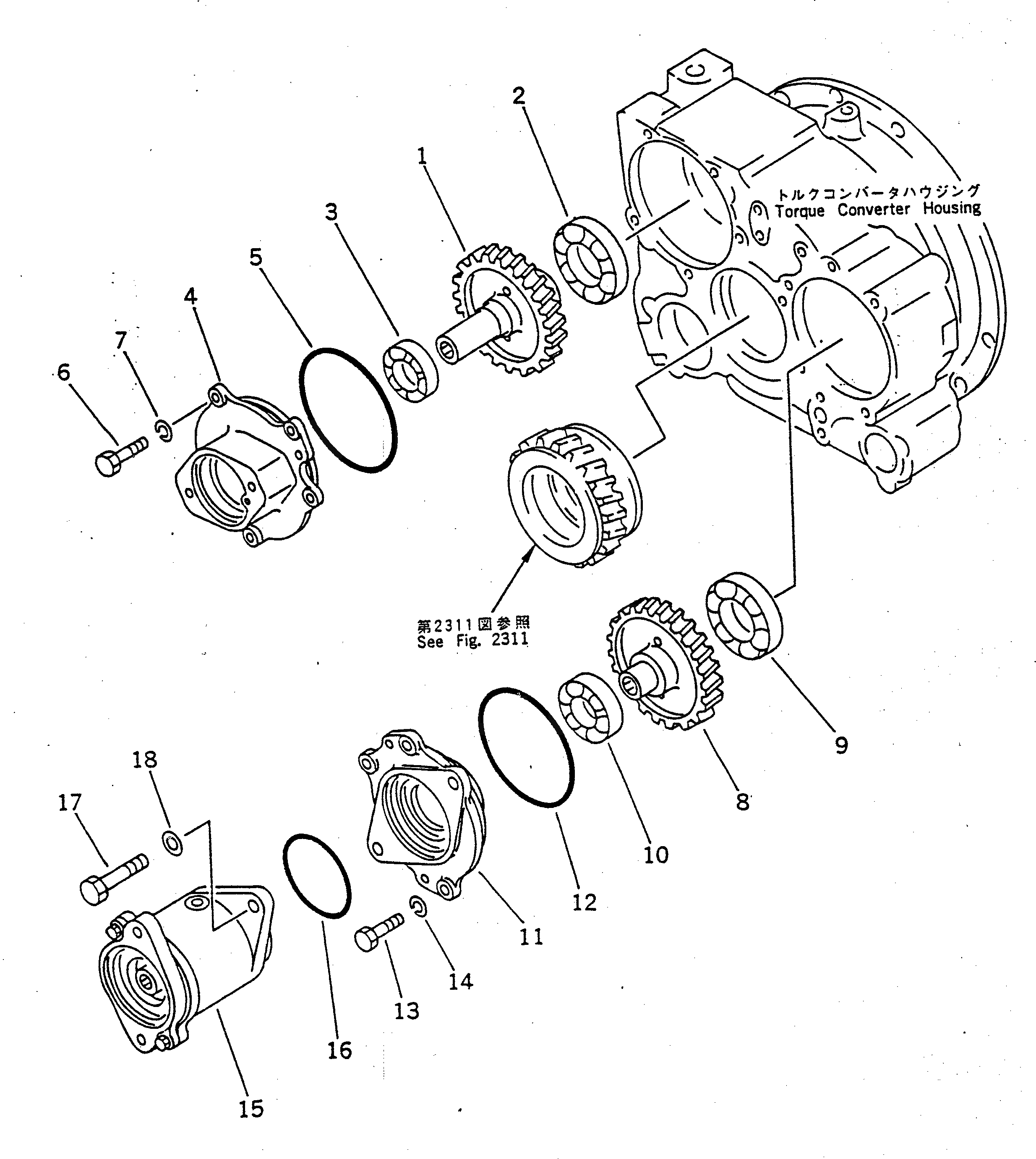 Шестерня 711-61-44220 Komatsu