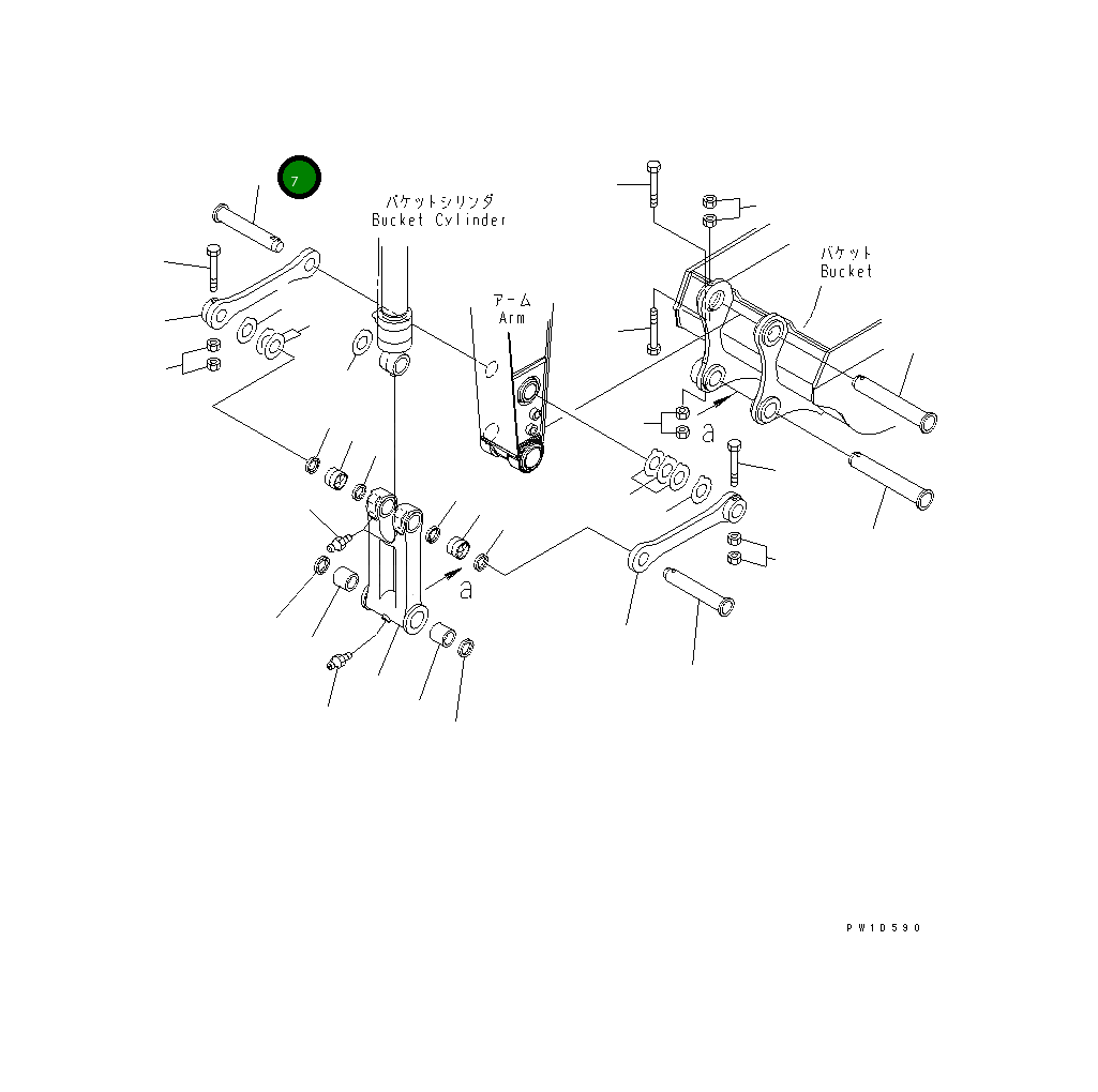 Палец 206-70-K2140 Komatsu