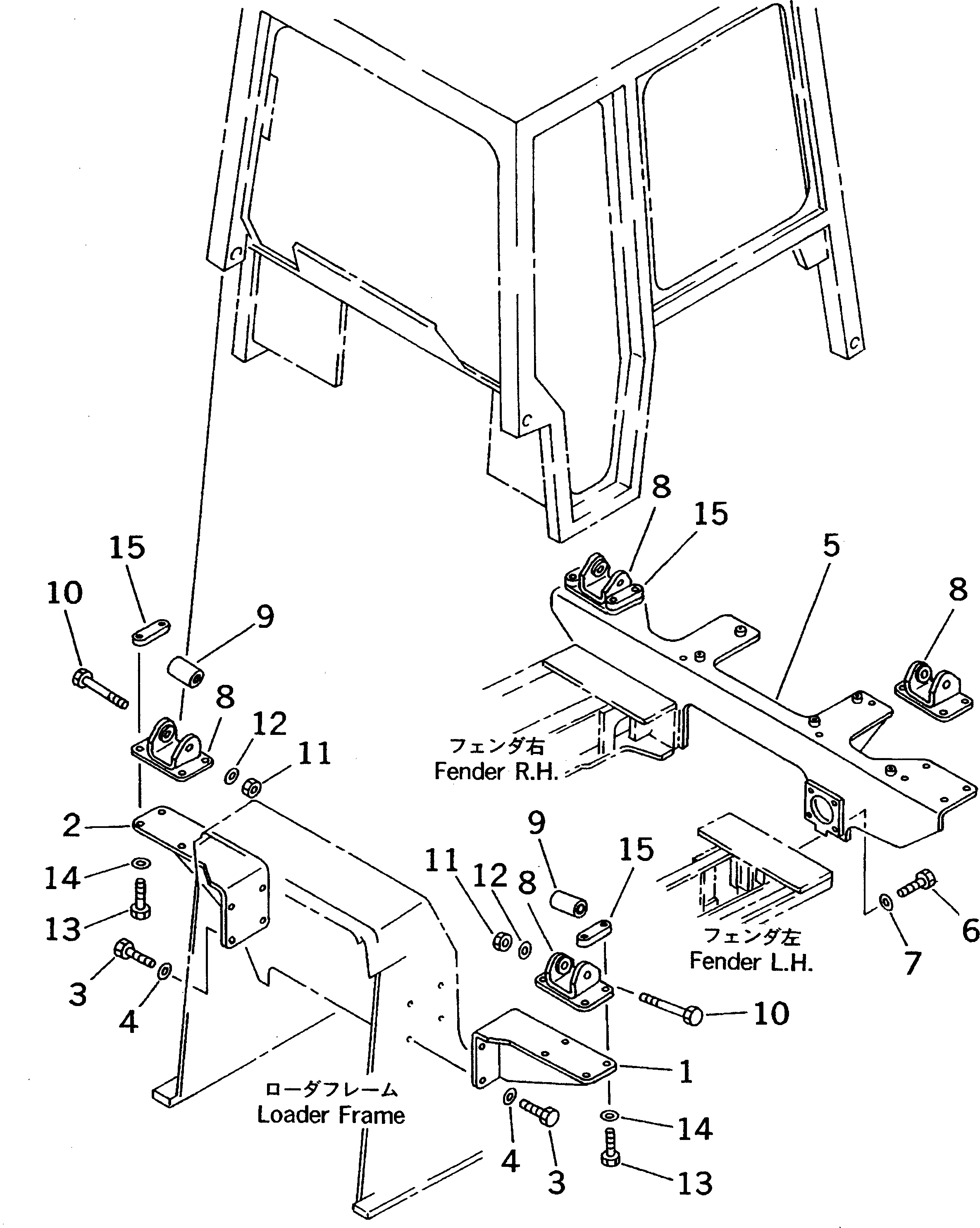Кронштейн 114-X11-1360 Komatsu