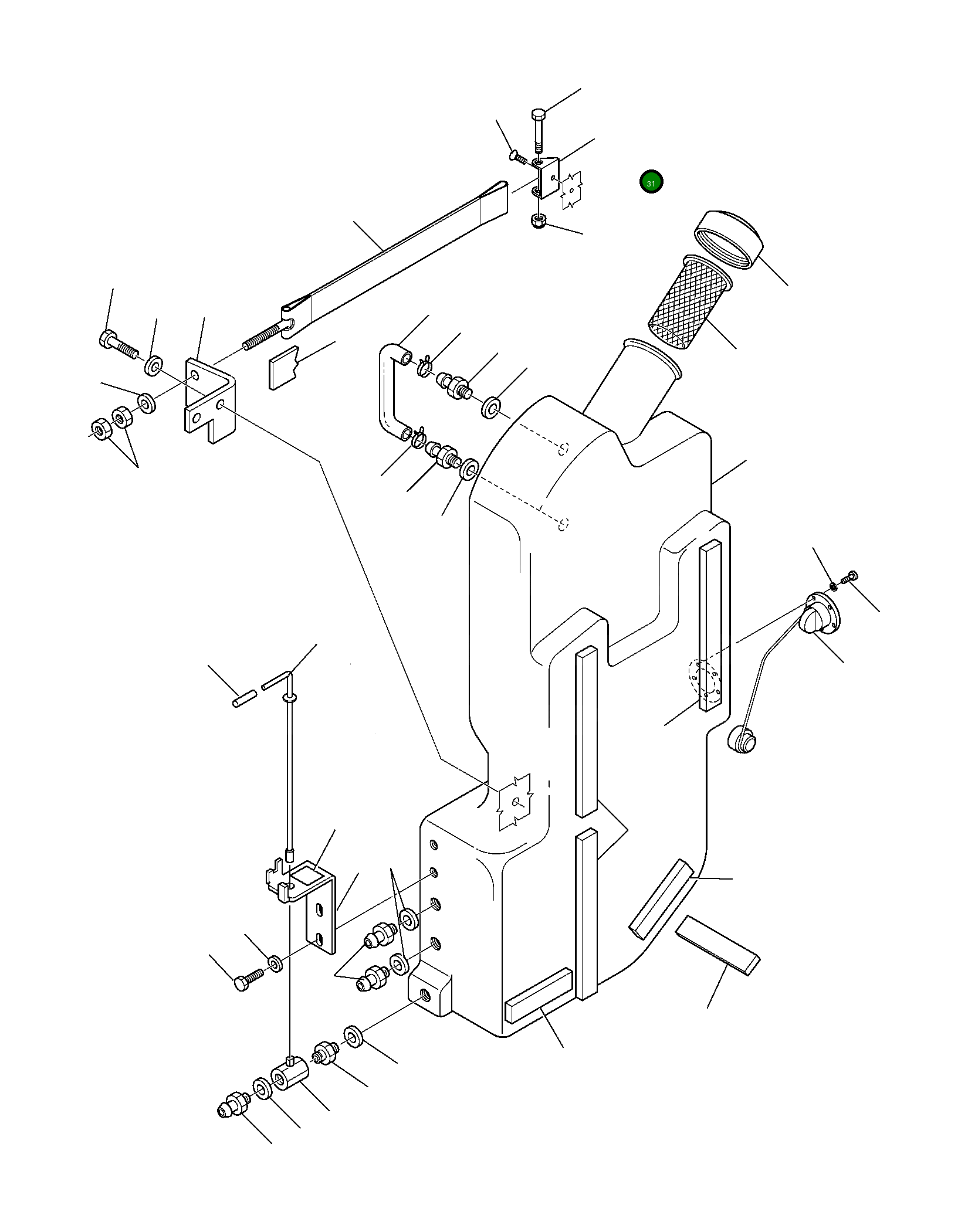 Кронштейн 37B-46-17B70 Komatsu