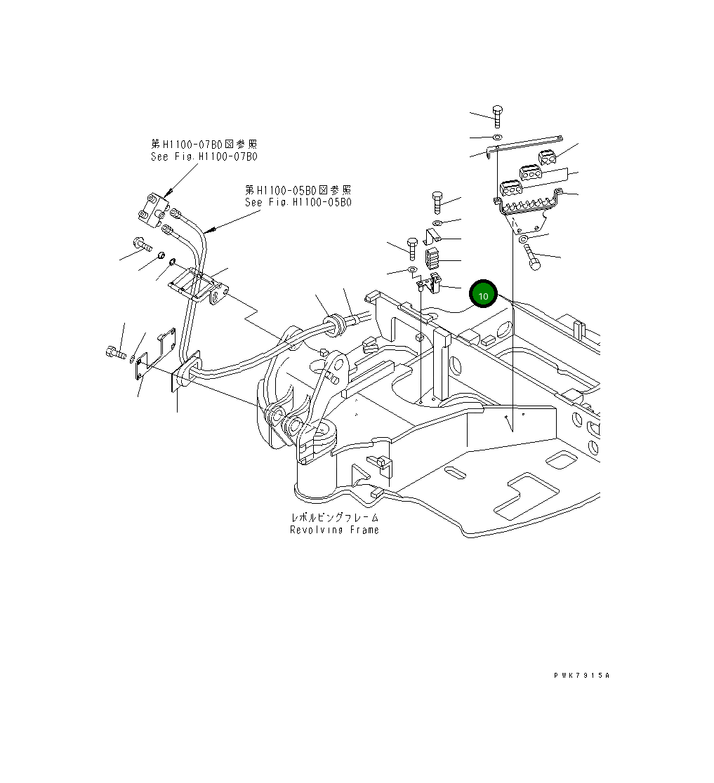 Кронштейн 22F-62-11171 Komatsu