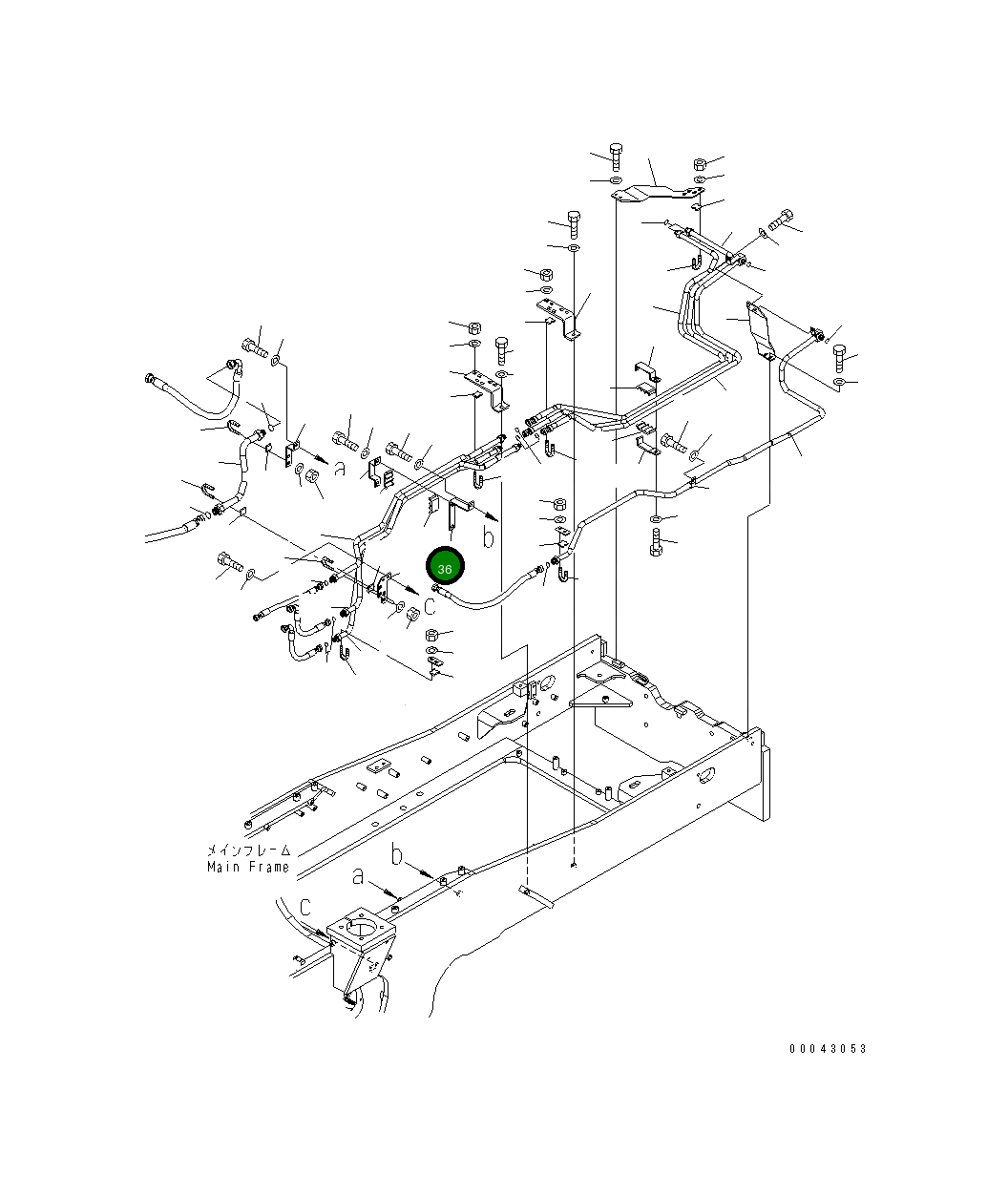 Кронштейн 421-U44-3980 Komatsu