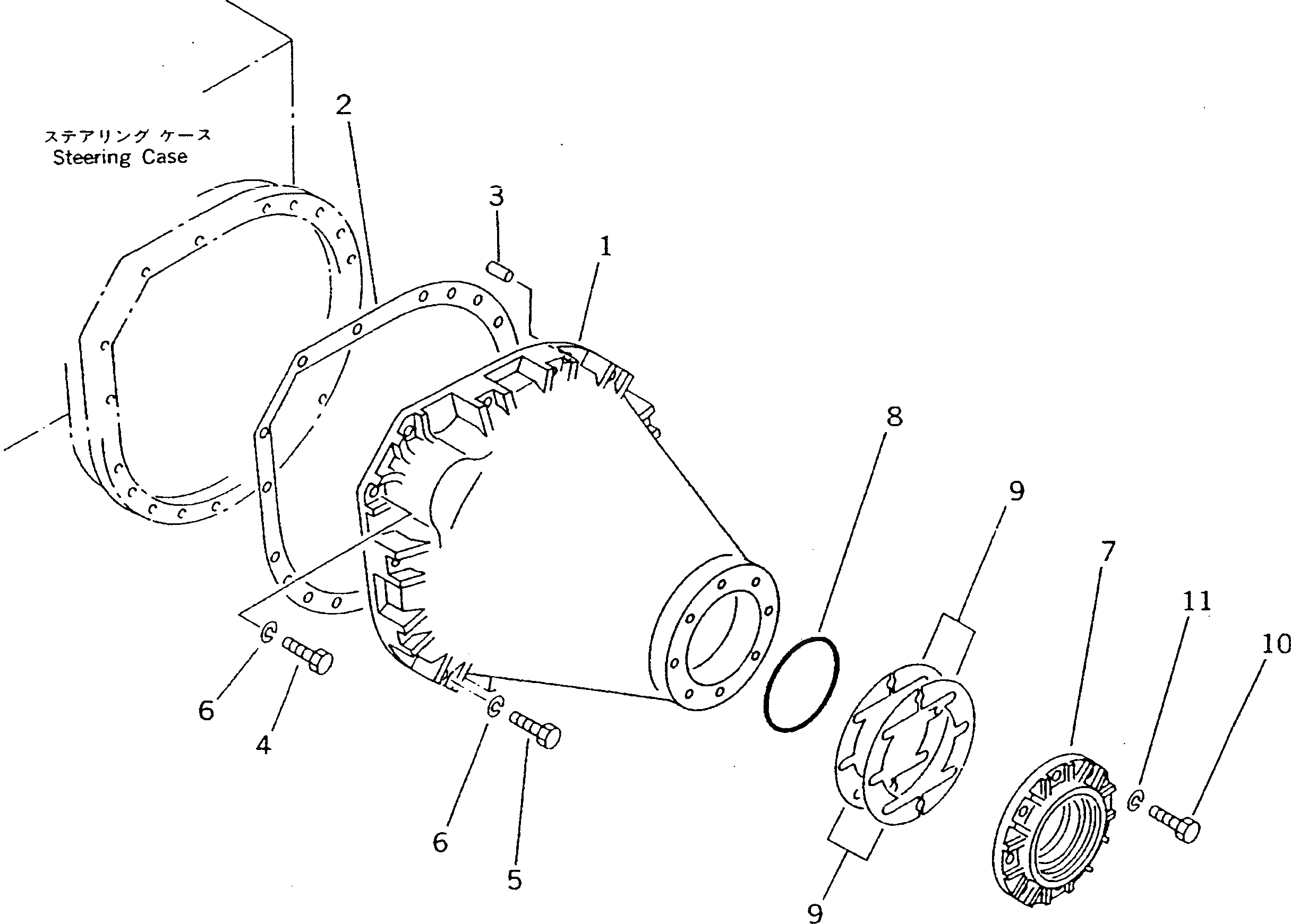 Корпус 10F-B74-3110 Komatsu