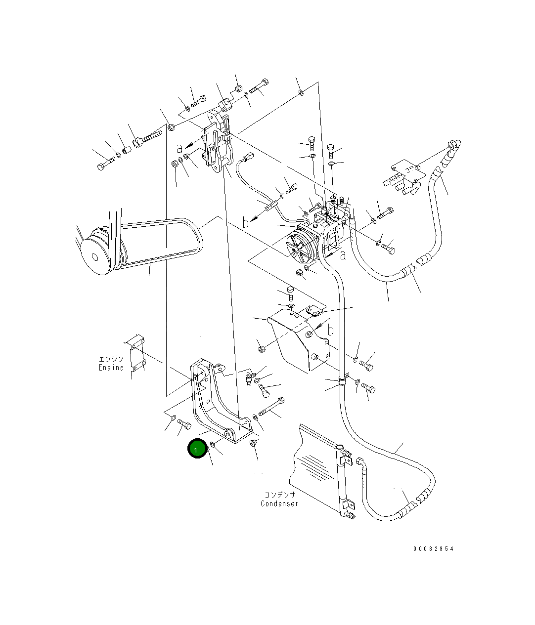 Кронштейн 56B-07-22762 Komatsu