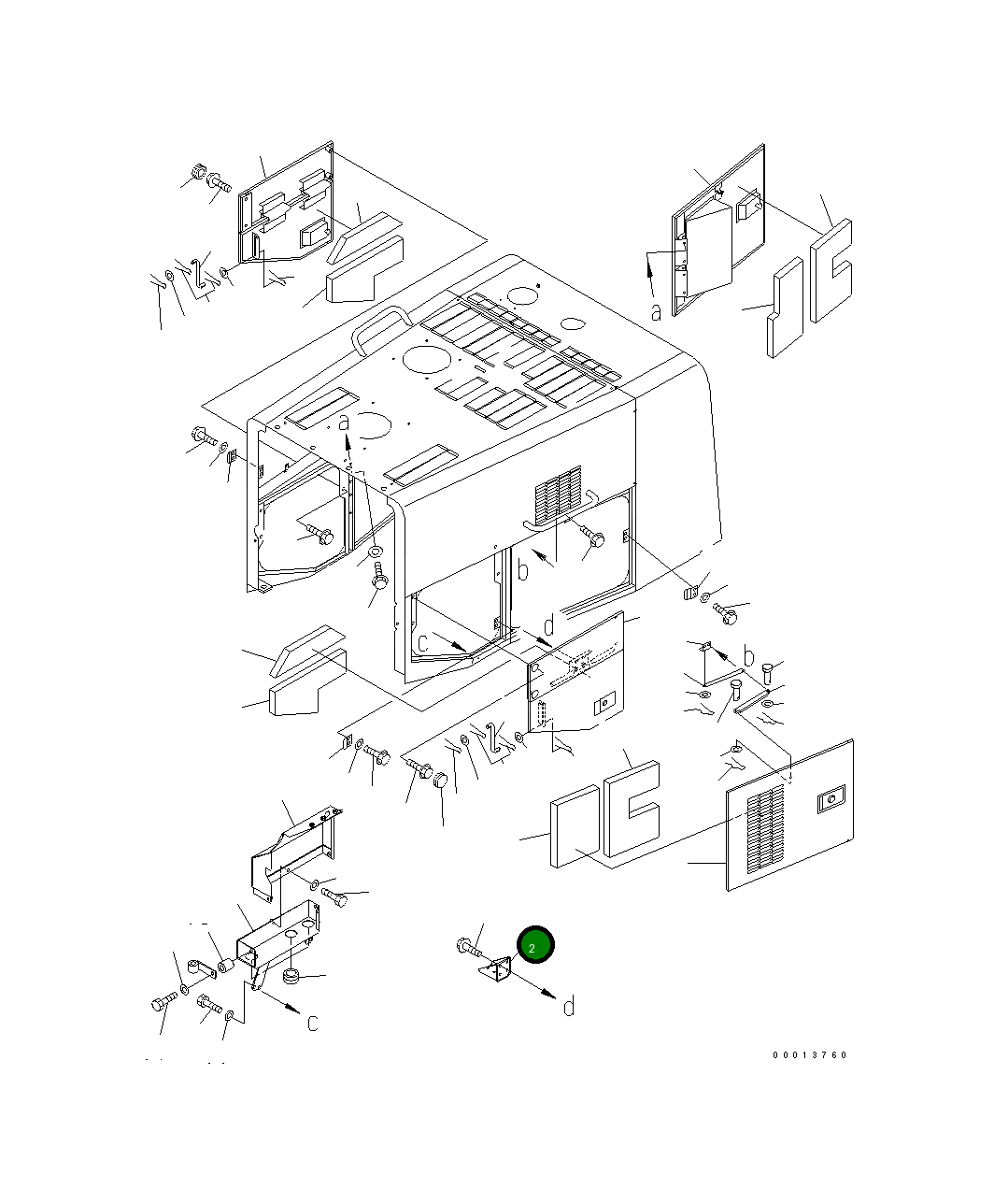 Кронштейн 425-S05-2240 Komatsu