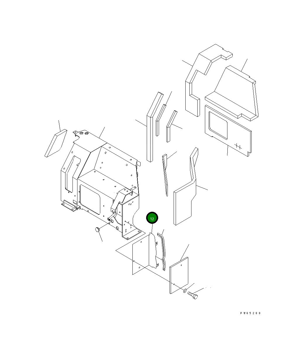 Кронштейн 22K-54-15520 Komatsu