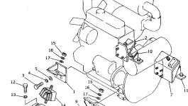 Кронштейн 20N-01-41225 Komatsu