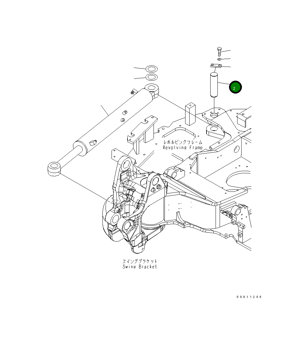Палец 22M-70-22880 Komatsu