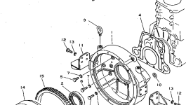 Маховик 6112-33-1410 Komatsu
