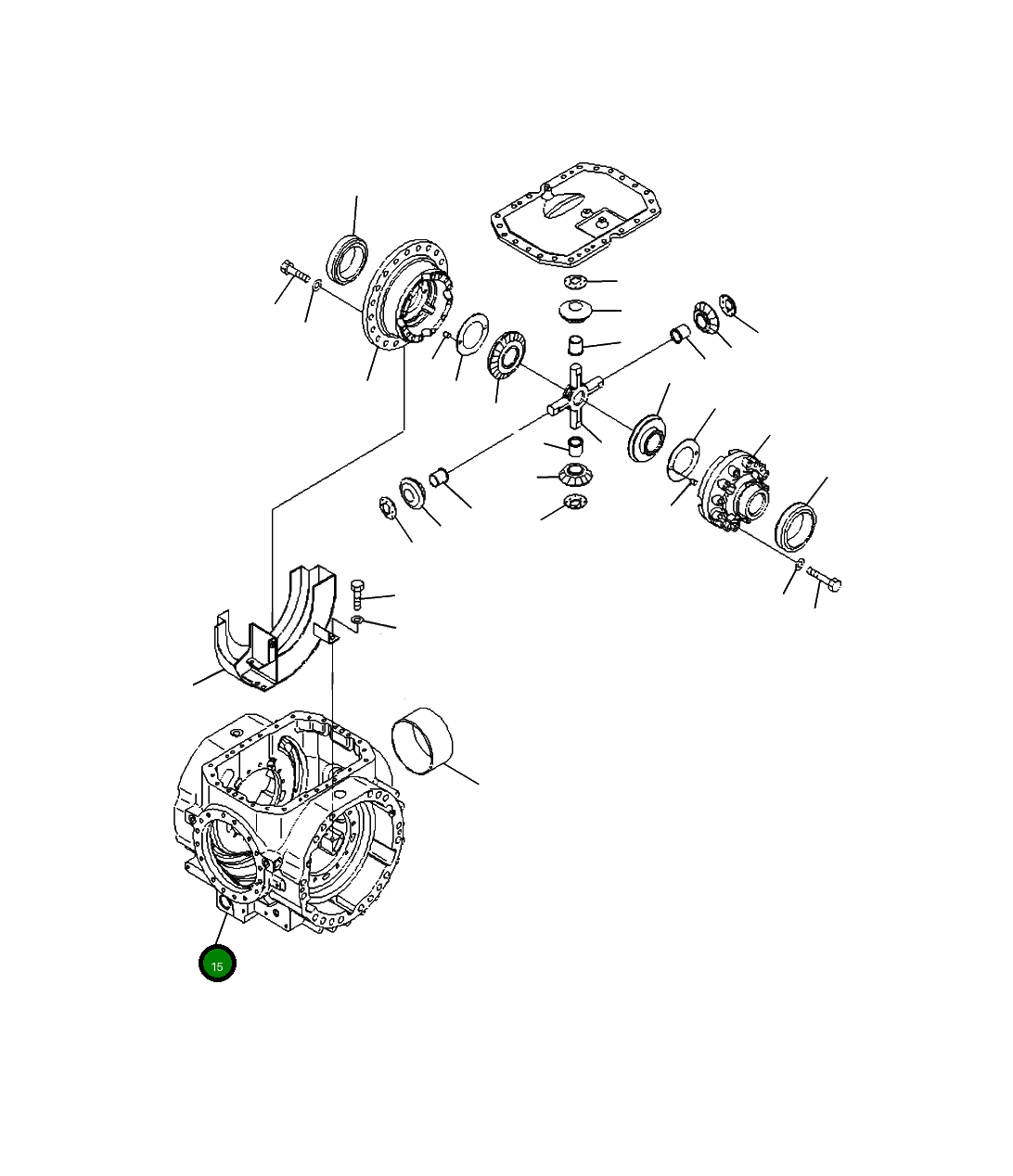 Корпус 421-23-33821 Komatsu