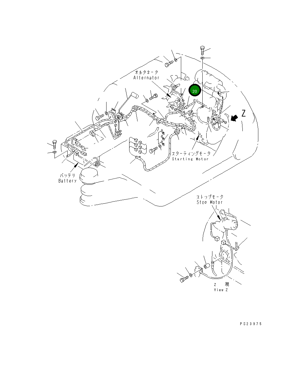 Клипса 515-35-13930 Komatsu