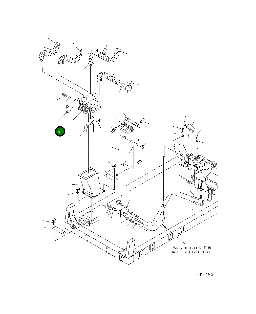Кронштейн 567-07-71541 Komatsu