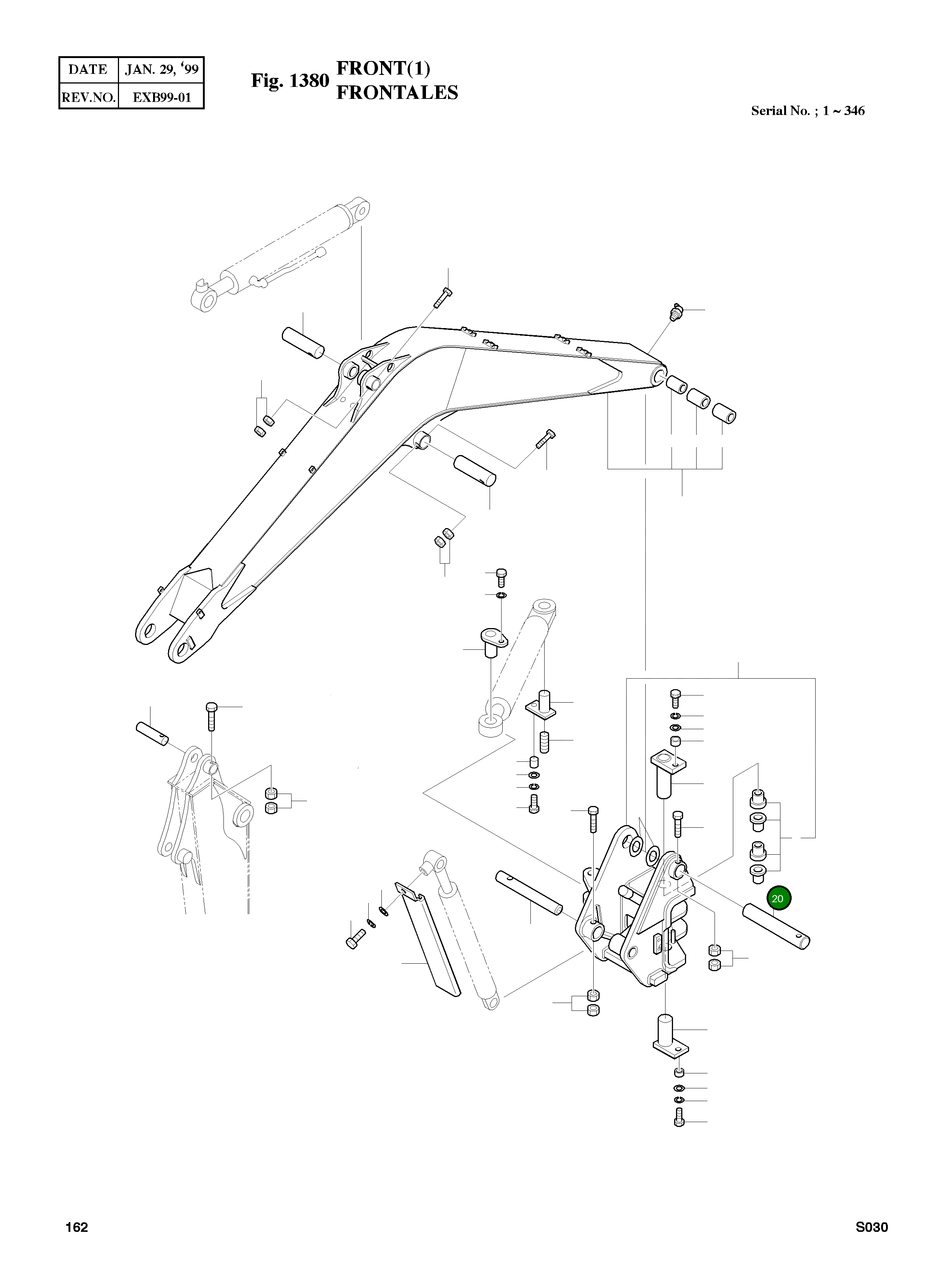 Палец 2123-2164 Komatsu