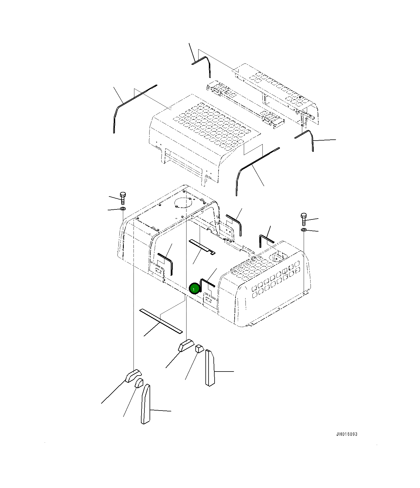 Лист 208-54-75390 Komatsu
