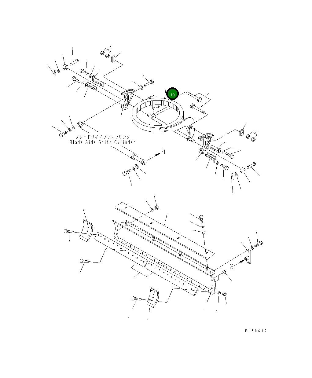 Опора 23B-70-13110 Komatsu