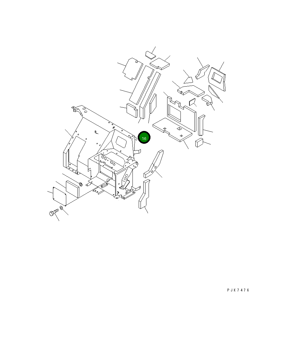 Лист 21X-54-32270 Komatsu