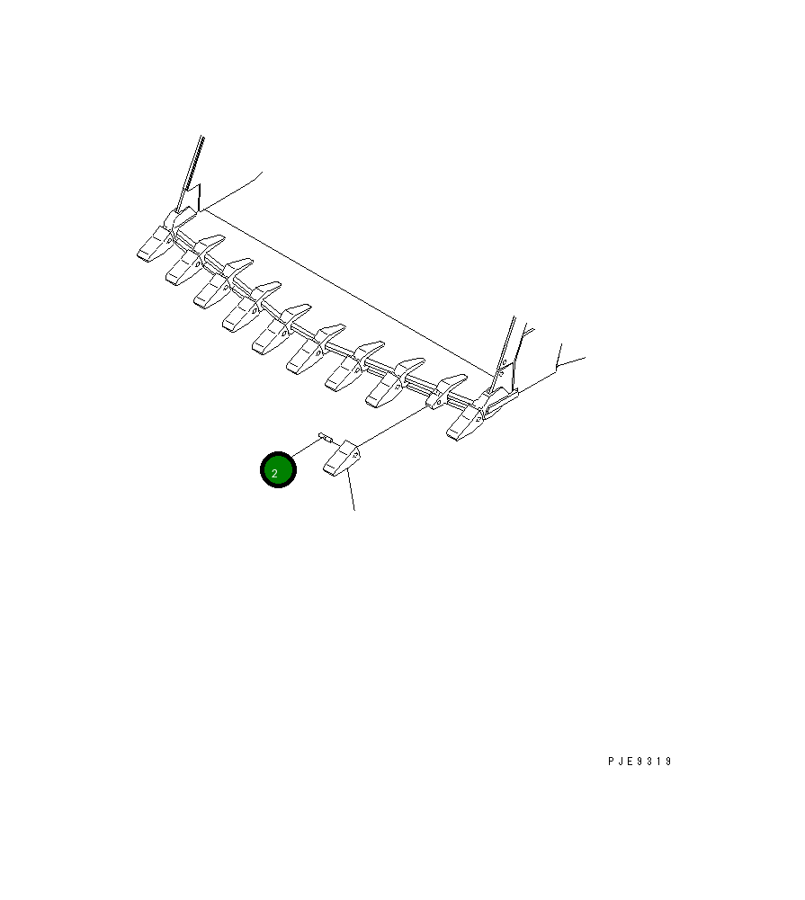 Палец 427-70-13880 Komatsu