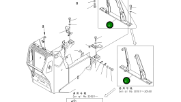 Кронштейн 124-54-62140 Komatsu