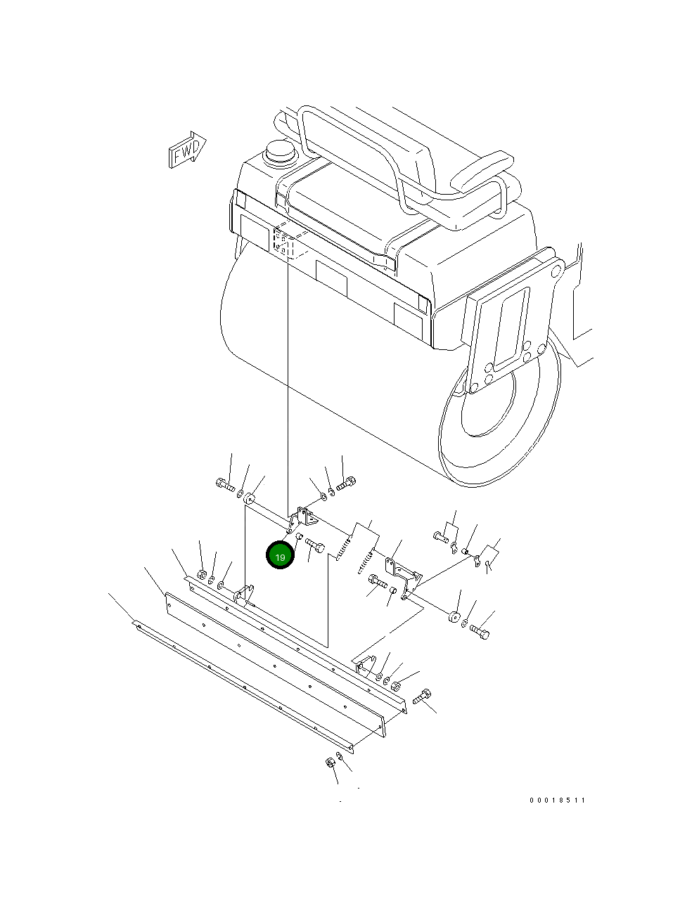 Кронштейн 2691-7-68710 Komatsu