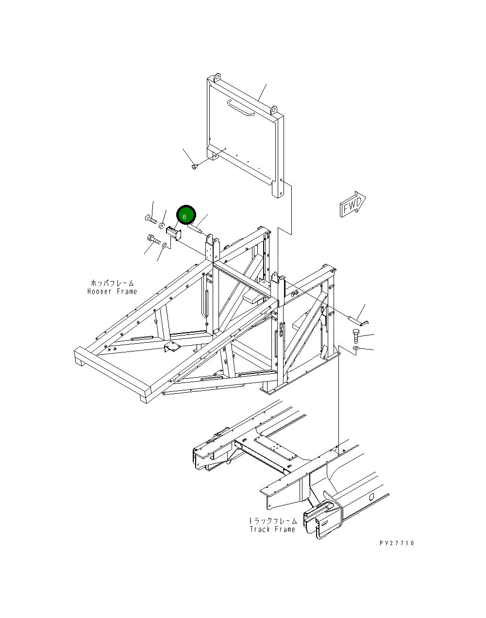 Кронштейн 8255-71-1280 Komatsu